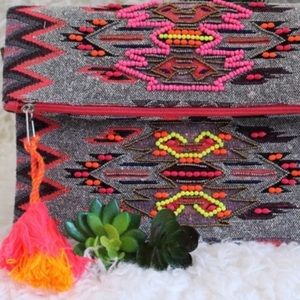 Boho Beaded Clutch/Crossbody